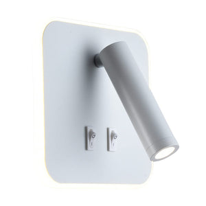 White Bedside Reading Light with Backlight - Future Light - LED Lights South Africa